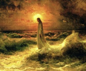 Christ walking on the water